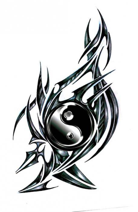 Yin-yang tetování: význam a umístění aplikace